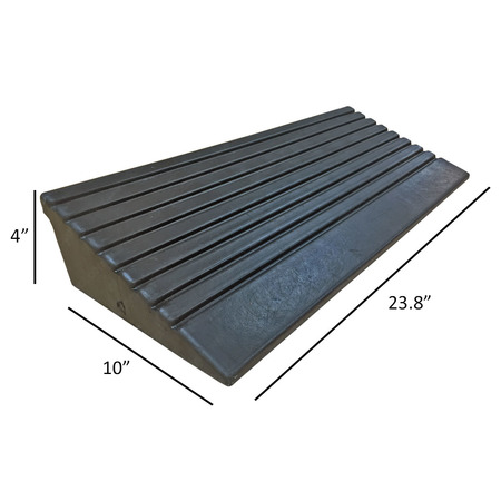 ELECTRIDUCT 5 Ton Rubber Curb Ramp - 4" Height - Electriduct CR-RPS-CURB-5T-4